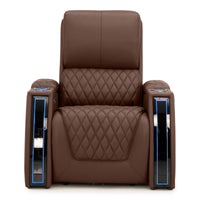 Apex CoolZeroᵀᴹ Italian Leather Home Theater Seating Single Recliner