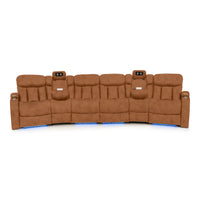 Seatcraft Niagara Italian Leather Sofa, Power Recline
