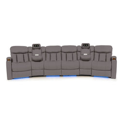 Seatcraft Niagara Italian Leather Sofa, Manual Recline