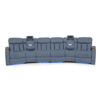 Seatcraft Niagara Italian Leather Sofa, Power Recline