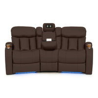 Seatcraft Niagara Italian Leather Sofa, Power Recline