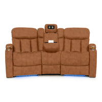 Seatcraft Niagara Italian Leather Sofa, Power Recline