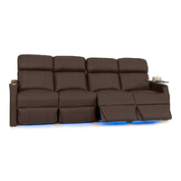 Sienna Leather Gel Spacesaver Home Theater Seating