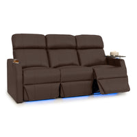 Sienna Leather Gel Spacesaver Home Theater Seating