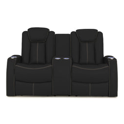 Seatcraft Republic Loveseat Italian Leather, Powered Headrest, Power Recline