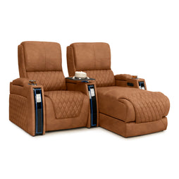 Apex Chaise CoolZeroᵀᴹ Italian Leather Home Theater Seating