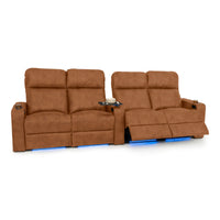 Julius Italian Leather Big & Tall Home Theater Seats