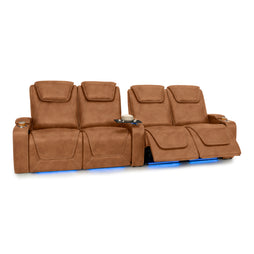 Pantheon Italian Leather Big & Tall Home Theater Seating