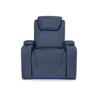 Paladin Italian Leather Heat & Massage Home Theater Seating Single Recliner