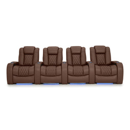 Diamante Italian Leather Zero Gravity Home Theater Seating