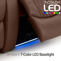 Diamante CoolZeroᵀᴹ Italian Leather Home Theater Seating Single Recliner