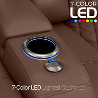 Diamante CoolZeroᵀᴹ Italian Leather Home Theater Seating Single Recliner