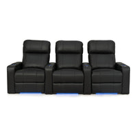 Julius Italian Leather Big & Tall Home Theater Seats