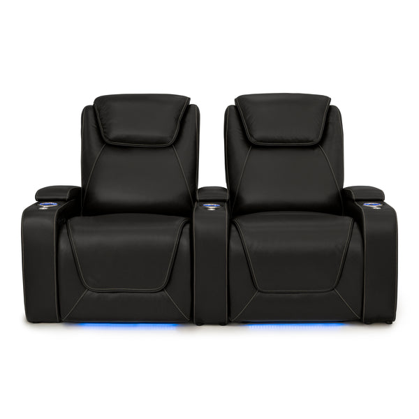 Pantheon Italian Leather Big & Tall Home Theater Seating