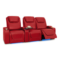 Pantheon Italian Leather Big & Tall Home Theater Seating
