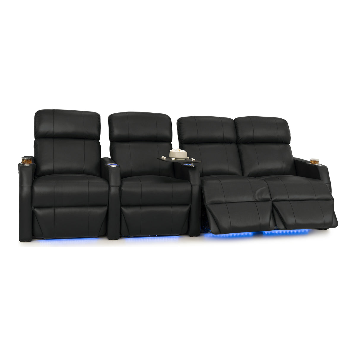 Sienna Italian Leather Spacesaver Home Theater Seating