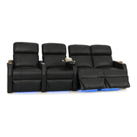 Sienna Italian Leather Spacesaver Home Theater Seating