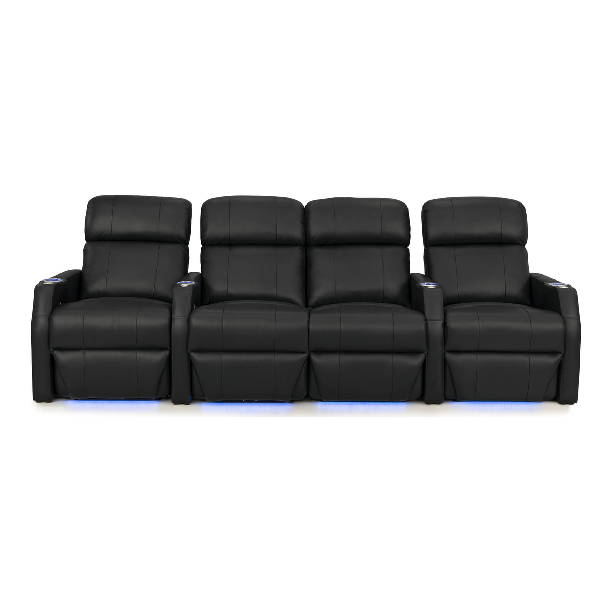 Sienna Italian Leather Spacesaver Home Theater Seating