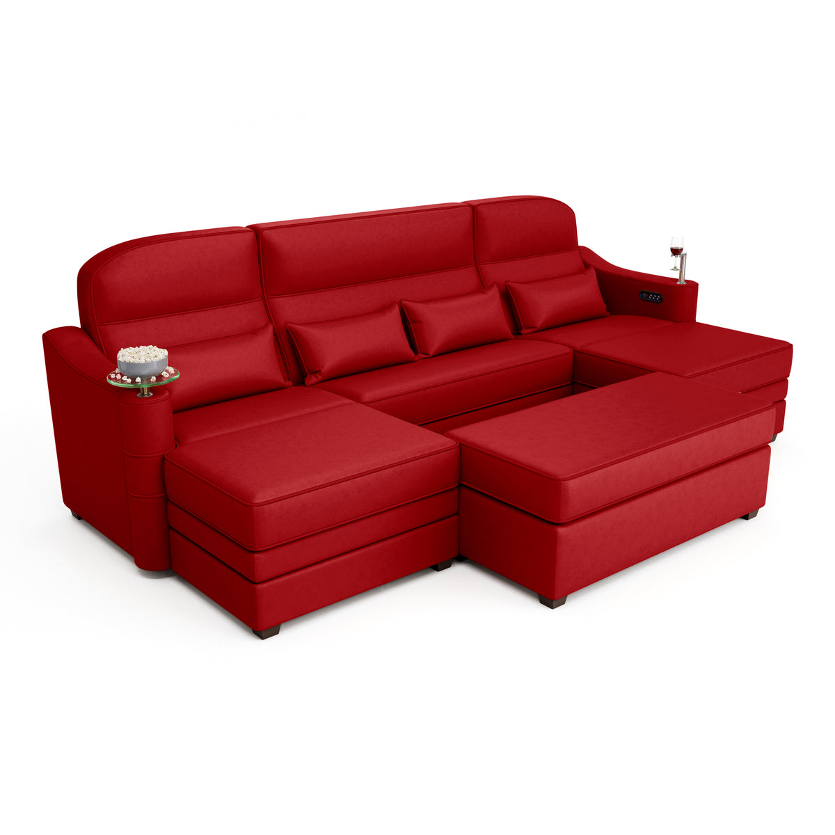 Symphony Home Theater Room Sectional And Chaise
