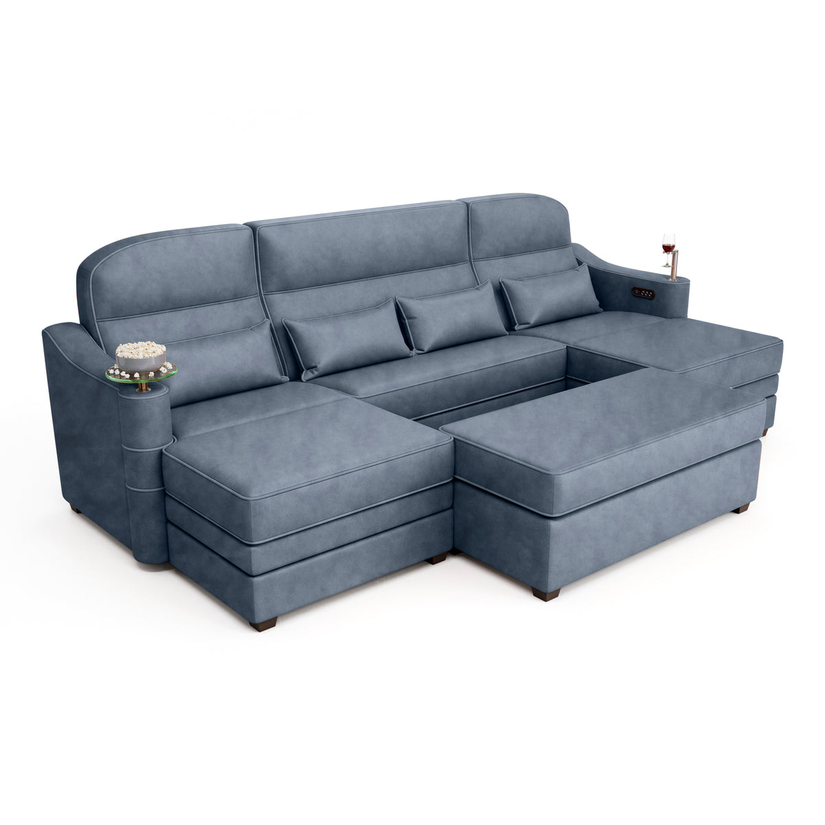 Symphony Home Theater Room Sectional And Chaise