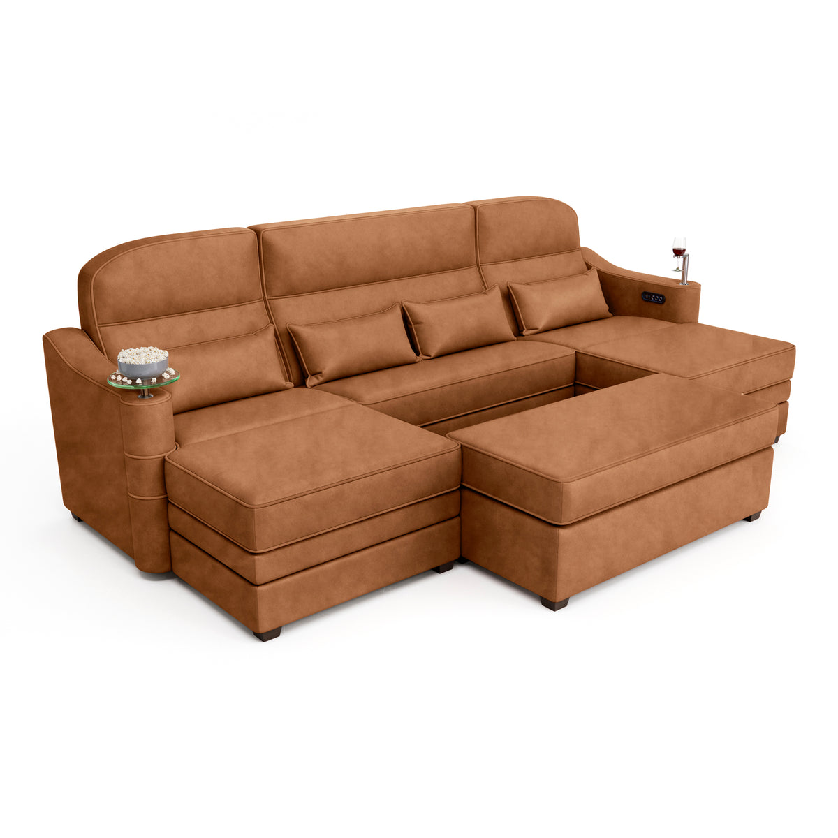 Symphony Home Theater Room Sectional And Chaise