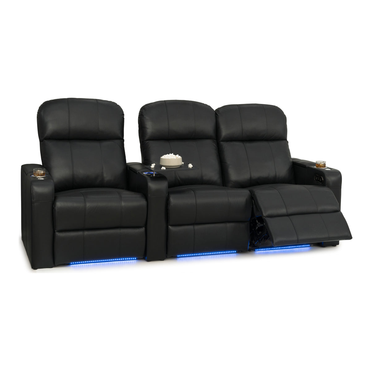 Venetian Italian Leather Home Theater Seating