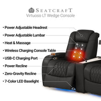 Virtuoso LT HeatZeroᵀᴹ Wedge Console Table Home Theater Seating