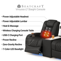 Virtuoso LT HeatZeroᵀᴹ Console Table Home Theater Seating