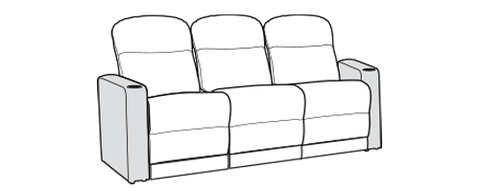 Row of 3 Sofa 86.0"