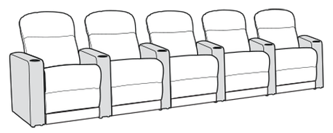 Row of 5 Standard 162.0"