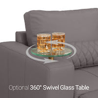 Diamante Media Room L Shaped Sectional