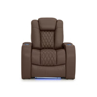Diamante CoolZeroᵀᴹ Italian Leather Home Theater Seating Single Recliner