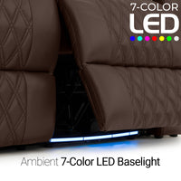 Armada LT HeatZeroᵀᴹ Italian Leather Home Theater Sofa & Loveseat