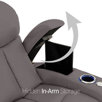 Seatcraft Niagara Italian Leather Sofa, Manual Recline