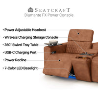 Diamante FX Flip-Up Headrest Home Theater Seating