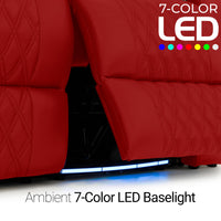 Armada LT HeatZeroᵀᴹ Italian Leather Home Theater Sofa & Loveseat