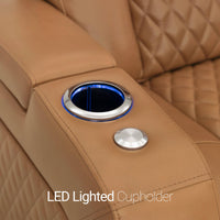 Seatcraft Anthem Sofa & Loveseat Italian Leather, Powered Headrest, Power Recline