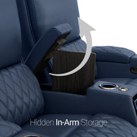 Apex CoolZeroᵀᴹ Wedge Console Italian Leather Home Theater Seats