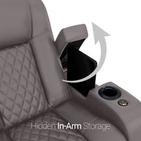 Seatcraft Euphoria Heat & Massage Sofa & Loveseat, Italian Leather, Powered Headrest, Powered Lumbar, Power Recline