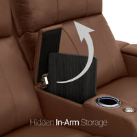 Monterey Chaise CoolZeroᵀᴹ Italian Leather Home Theater Seating