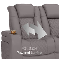 Seatcraft Euphoria Heat & Massage Sofa & Loveseat, Italian Leather, Powered Headrest, Powered Lumbar, Power Recline