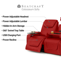 Seatcraft Colosseum Big & Tall Home Theater Sofa & Loveseat