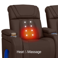 Caliente Zero Gravity Home Theater Seating with Heat & Massage