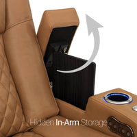 Seatcraft Anthem Sofa & Loveseat Italian Leather, Powered Headrest, Power Recline
