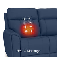 Trivanta HeatZeroᵀᴹ Italian Leather Home Theater Sofa