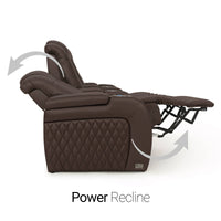 Diamante Chaise CoolZeroᵀᴹ Italian Leather Home Theater Seating