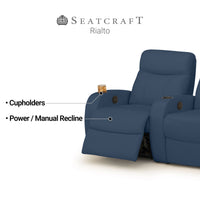 Rialto Italian Leather Home Theater Seating