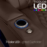 Armada LT HeatZeroᵀᴹ Italian Leather Home Theater Sofa & Loveseat