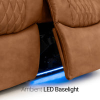Seatcraft Anthem Sofa & Loveseat Italian Leather, Powered Headrest, Power Recline