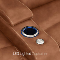 Pantheon Italian Leather Big & Tall Home Theater Seating